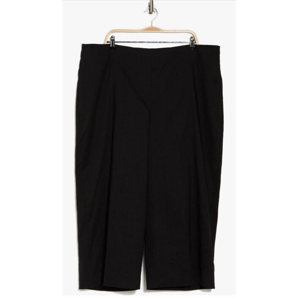 NWT VINCE Crop Wide Leg Linen Blend Black - Size 20 MSRP $325